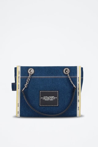 Sac porté épaule en jean The Denim Chain - Bleu cobalt