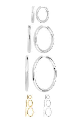 3 pares de argolas Cores à escolha