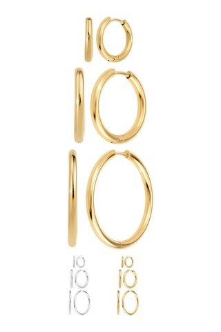 3 pares de argolas Cores à escolha