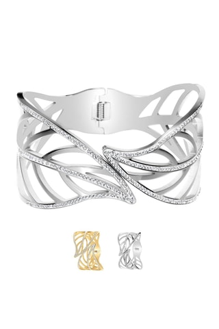 Pulseira rígida Cristais da Boémia - Cor à escolha