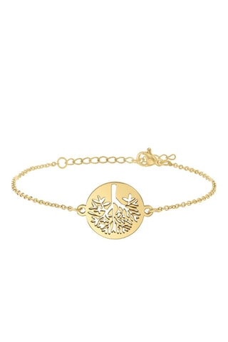 Pulseira banhada a ouro fino amarelo