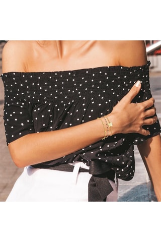 3 pulseiras - Dourado