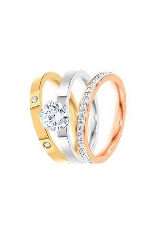 3 anéis Cristais da Boémia