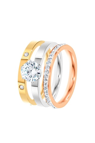 3 anéis Cristais da Boémia