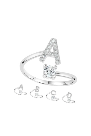 Anel Prateado e branco - Modelo à escolha