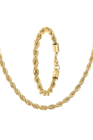 Conjunto folheado a ouro fino amarelo