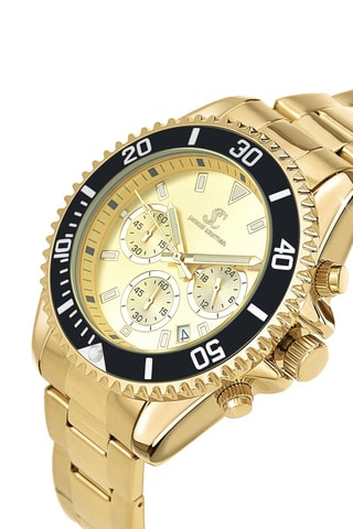 Relógio de quartzo em metal - Dourado