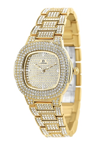 Relógio de quartzo em aço Cristais da Boémia