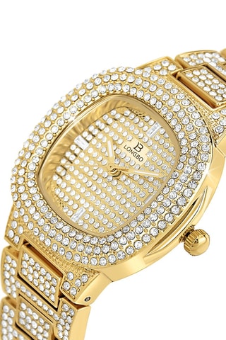 Relógio de quartzo em aço Cristais da Boémia