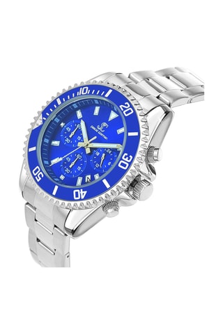 Relógio de quartzo Cronógrafo - Prateado