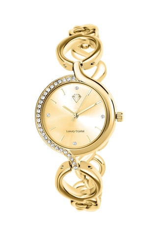 Relógio de quartzo em metal - Dourado