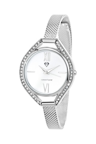 Relógio de quartzo em metal - Prateado