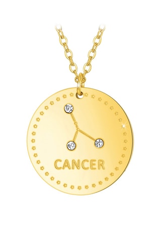 Colar signo astrológico banhado a ouro fino amarelo - Signo astrológico à escolha