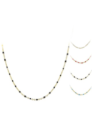 Colar folheado a ouro fino Cor à escolha