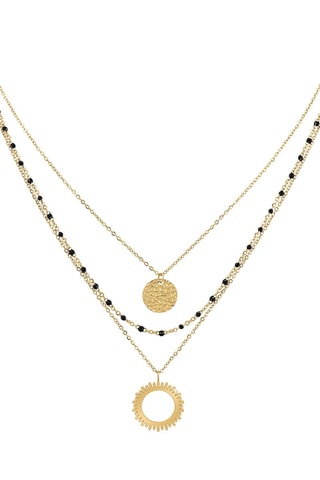 Colar com vários fios Dourado