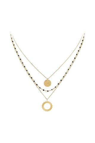 Colar com vários fios Dourado