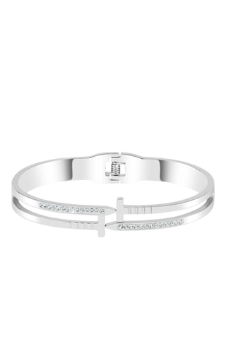 Pulseira rígida - Prateado