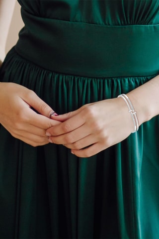 Pulseira rígida - Prateado