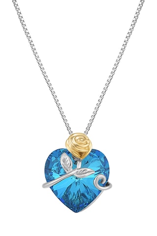 Colar - Prateado e azul