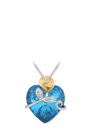 Colar - Prateado e azul