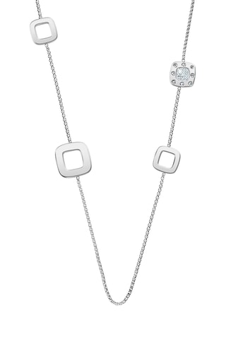 Colar comprido - Prateado