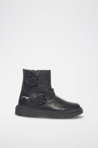 Bottines en cuir Happy Fashion - Noir
