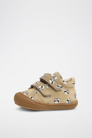Sneakers montantes en nubuck - Taupe