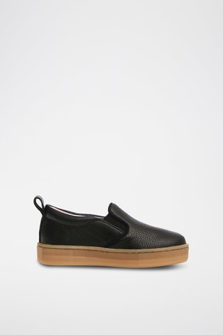 Kalfsleren Slip-ons Prato - Zwart