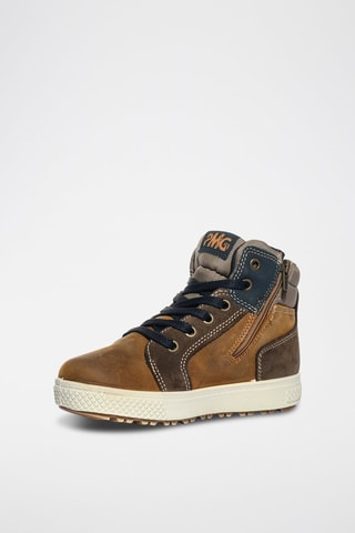 Baskets montantes en cuir Hilos - Marron