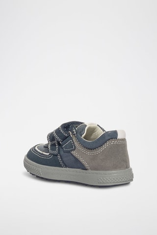 Baskets en nubuck Barth 19 - Anthracite et beige