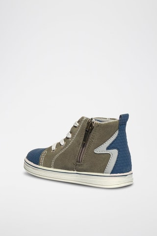 Baskets montantes en nubuck Snorky - Kaki