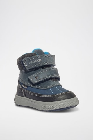 Baskets montantes en cuir Barth 19 Gtx - Bleu marine et anthracite