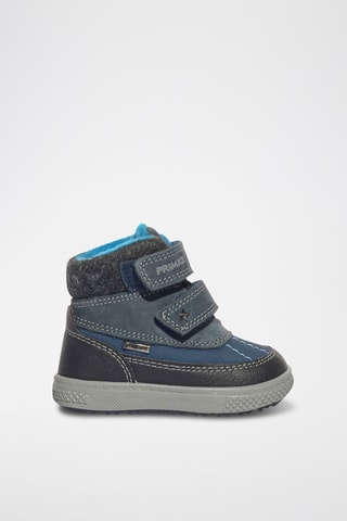 Baskets montantes en cuir Barth 19 Gtx - Bleu marine et anthracite