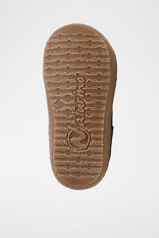 Baskets fourrées en cuir nappa - Bleu marine