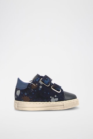 Leren Sneakers Sasha VL - Marineblauw