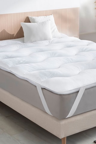 Sobre-colchão Colibri anti-ácaros em penas de ganso - 1000 g/m² - Branco