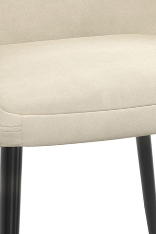 2 cadeiras Dory - Creme e preto