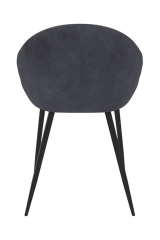 2 cadeiras Dory - Cinzento e preto