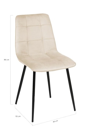 6 cadeiras Linda - Creme