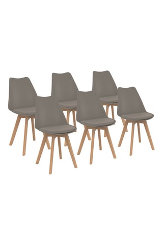 6 cadeiras Nordia - 46 x 40 x 45 cm