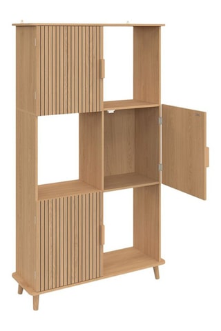 Estante Faustine 3 portas - 80 x 30 x 143 cm 