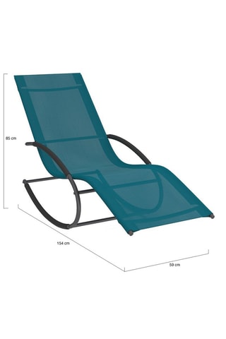 2 espreguiçadeiras de balanço Malawi - 154 x 59 x 85cm