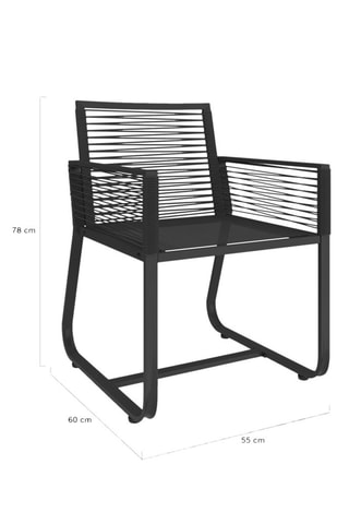 2 cadeiras de jardim Varna - 55 x 60 x 78cm