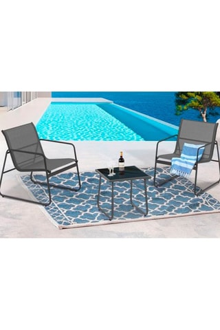 Conjunto de jardim - 44,5 x 44,5 x 41 cm - 2 lugares