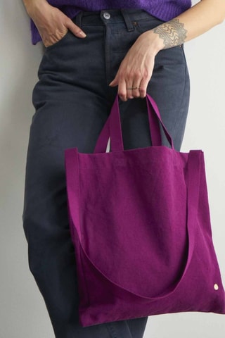 Tote bag en coton biologique Iona - Violet