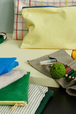 Pochette en coton biologique Iona - Jaune