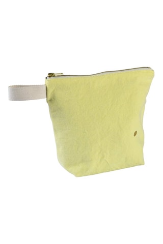 Trousse de toilette en coton biologique Iona - Jaune