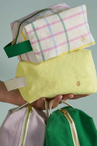 Trousse en coton biologique Iona - Jaune