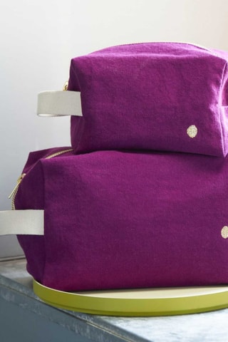 Trousse en coton biologique Iona - Violet