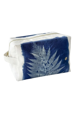 Trousse en coton biologique Cyanotype - Bleu